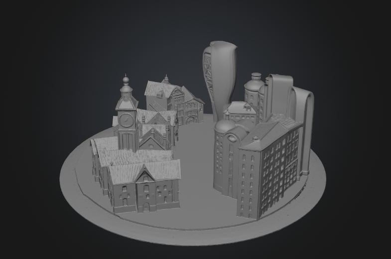 3D Clay Render fuer Rekonstruktions-Visualisierung